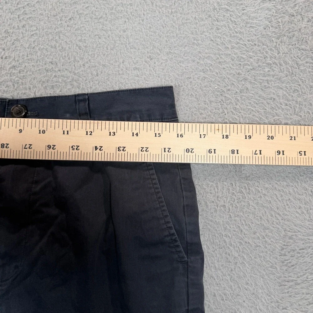 Brooks Brothers 346 Mens Chino Pants 31x30 Navy Blue Cotton Straight Leg Trouser